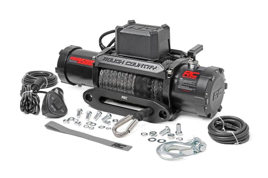 Winche 9500lbs Piola Sintetica Rough Country