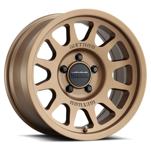4 Llantas Method MR703 BeadGrip Matte Bronze 17x9" 5x127