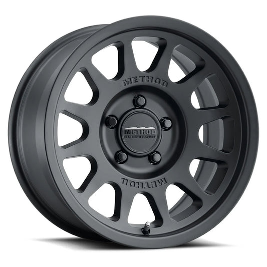 4 Llantas Method MR703 BeadGrip Matte Black 17x9" 5x127