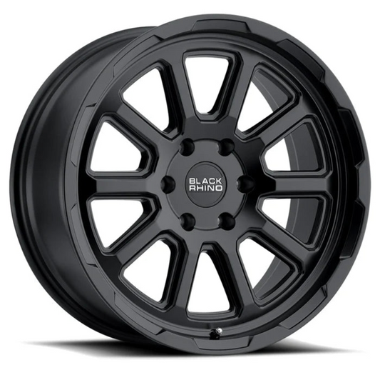 4 Llantas Black Rhino Chase Matte Black 17x8" 5x120