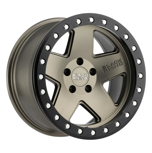 4 Llantas Black Rhino Crawler BeadLock Matte Bronze 17x8,5" 6x139,7