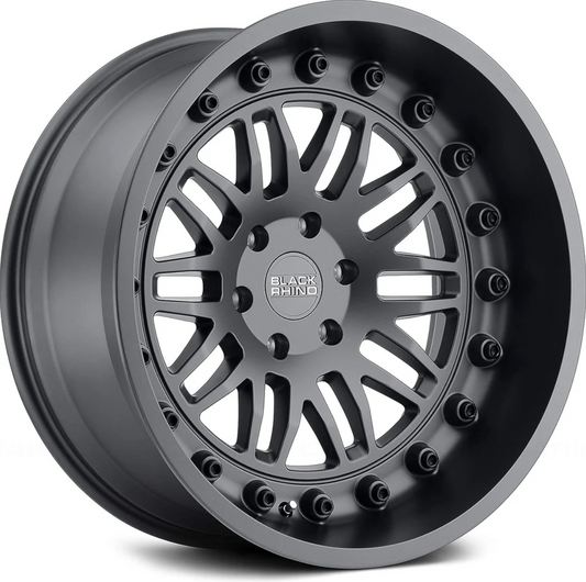 4 Llantas Black Rhino Fury Matte GunMetal 17x9,5" 6x139,7
