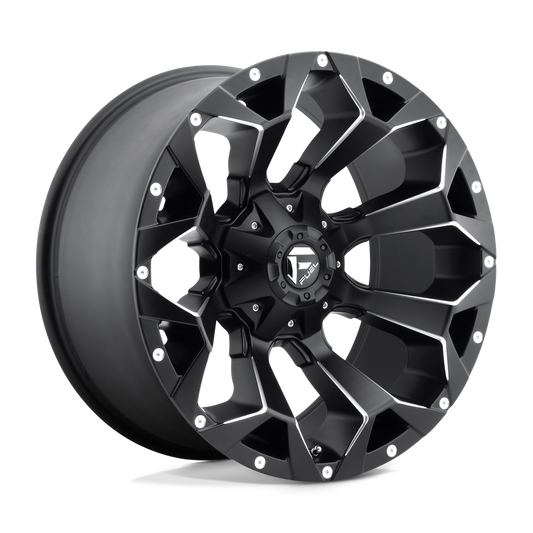 4 Llantas Fuel Assault D546 Black 20x10" 6x135