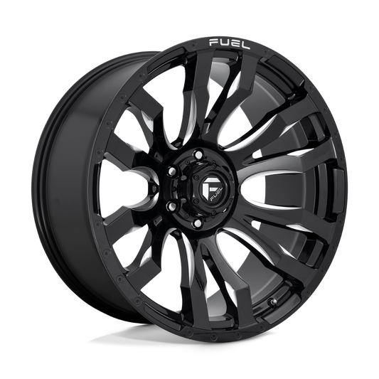 4 Llantas Fuel Blitz D673 Black Milled 17x9 6x139,7