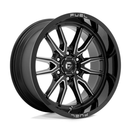 4 Llantas Fuel Clash 6 D761 Black Milled 17x9" 6x139,7