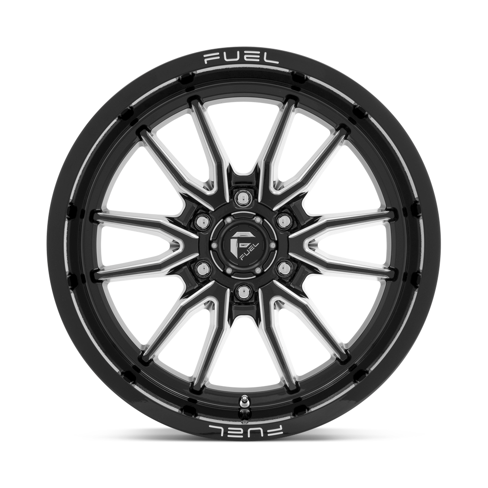4 Llantas Fuel Clash 6 D761 Black Milled 17x9" 6x139,7