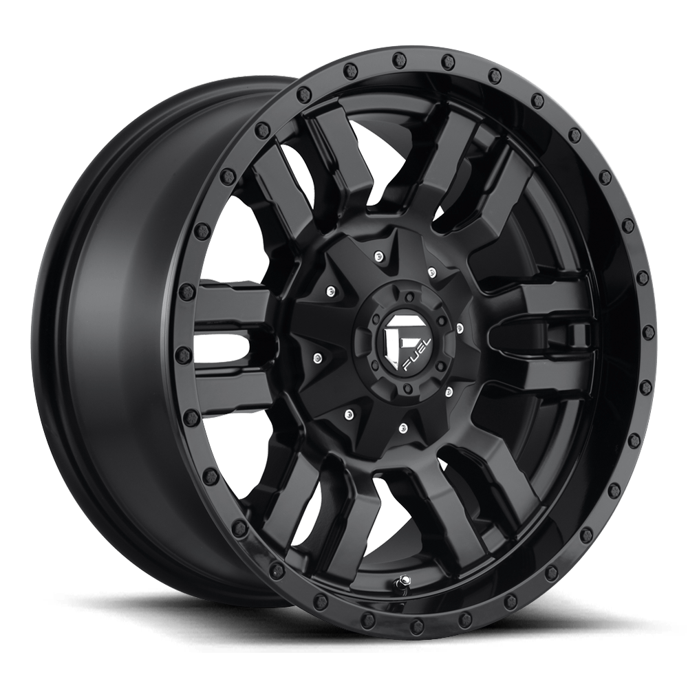 4 Llantas Fuel Sledge D596 Black 20x9 6x139,7