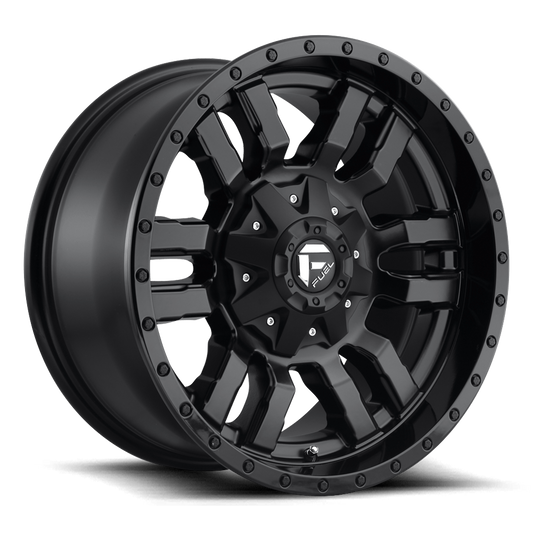 4 Llantas Fuel Sledge D596 Black 20x9 6x139,7