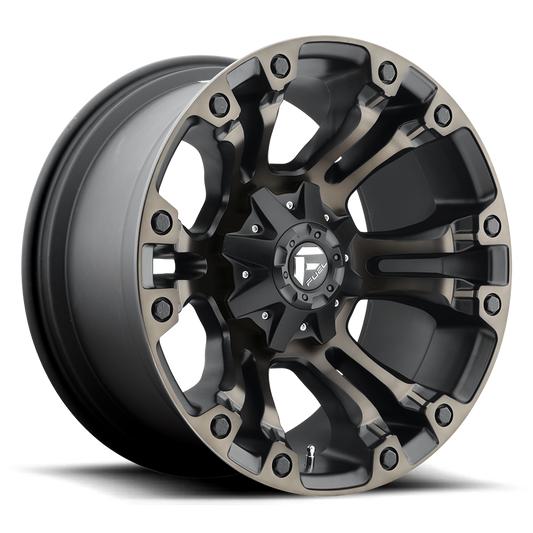 4 Llantas Fuel Vapor D569 Matte Black w/ DDT 17x9" 6x139,7