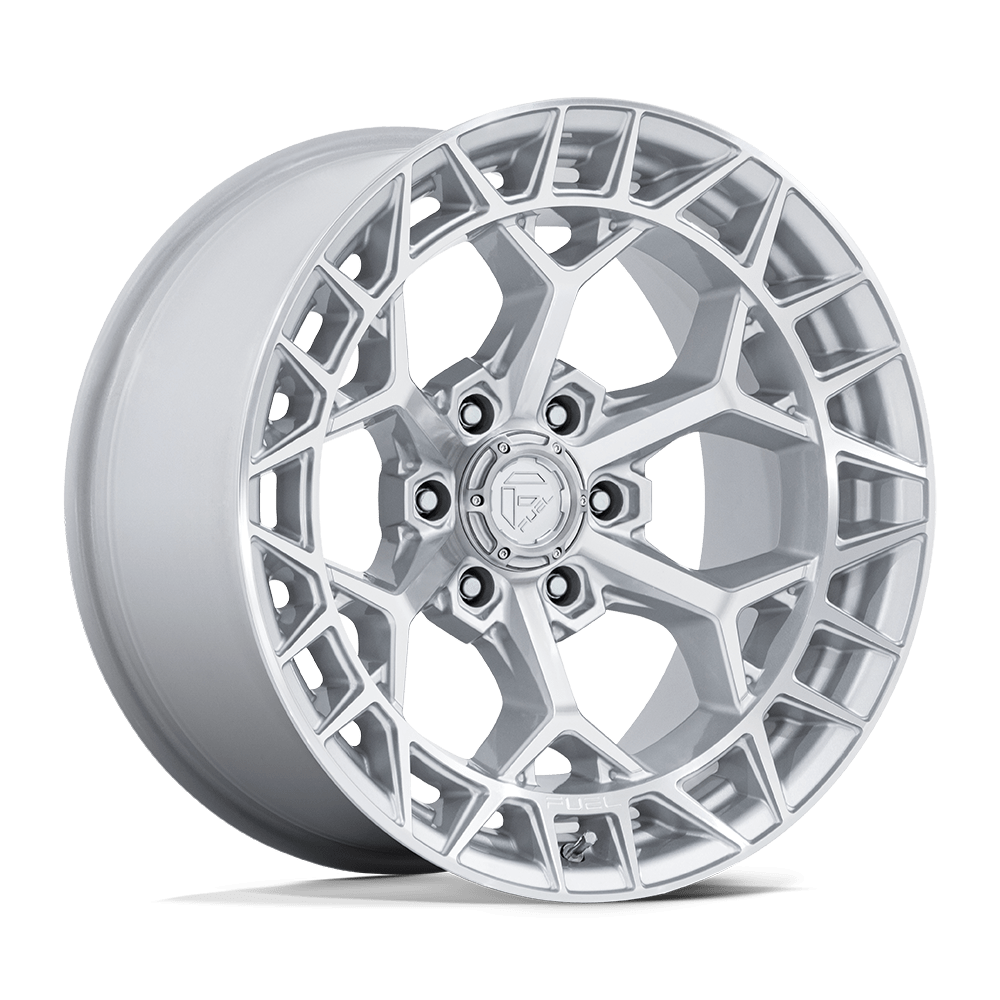 4 Llantas Fuel Charger FC873SD Gloss Silver w/ Machine Face 17x9" 6x139,7