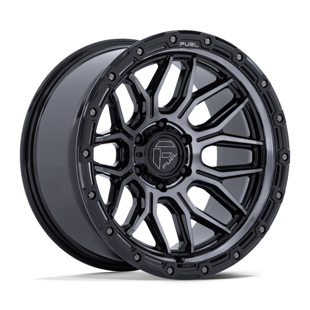 4 Llantas Fuel Surge FC881BT Gloss Black Machined w/DTCC 17x9" 6x139,7