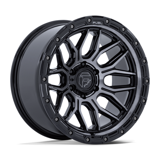 4 Llantas Fuel Surge FC881BT Gloss Black Machined w/DTCC 17x9" 6x139,7