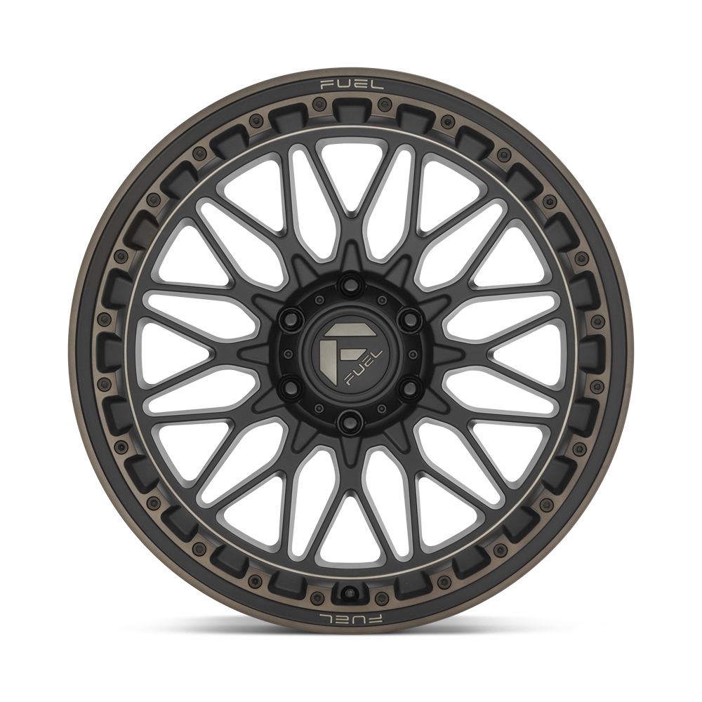 4 Llantas Fuel Trigger D759 Matte Black w/ Dark Tint 17x9" 6x139,7