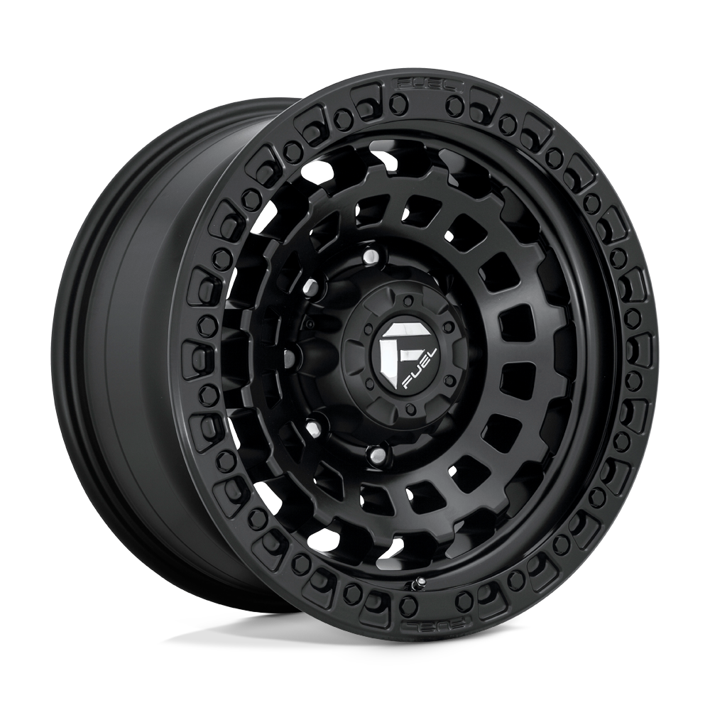 4 Llantas Fuel Zephir D633 Matte Black 17x9" 8x165