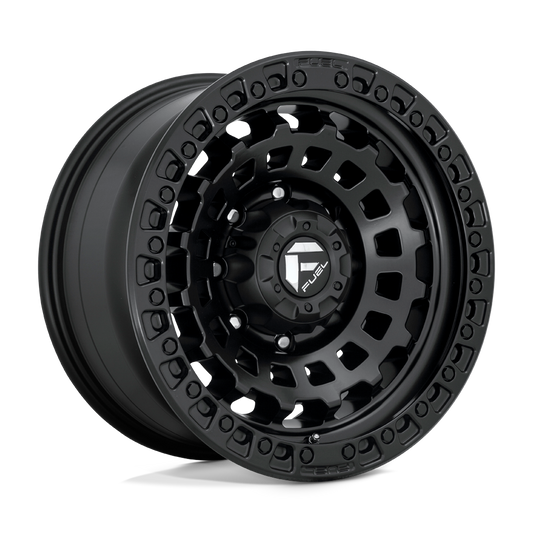 4 Llantas Fuel Zephir D633 Matte Black 17x9" 8x165