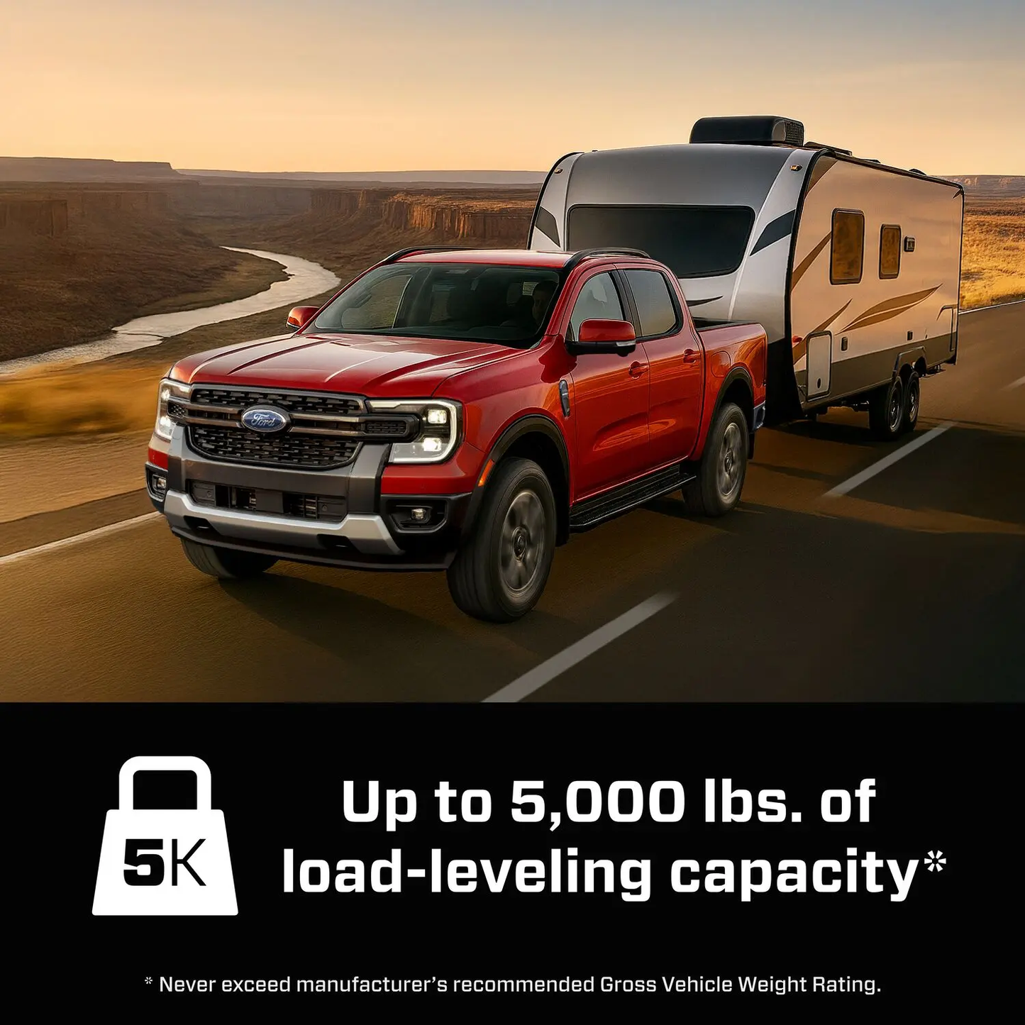Airlift Load Lifter 5000lbs Ford New Ranger (24+)