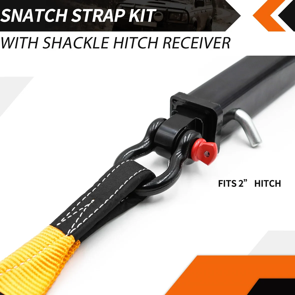 Receptor de enganche 2" con Grillete y Aislador All Top