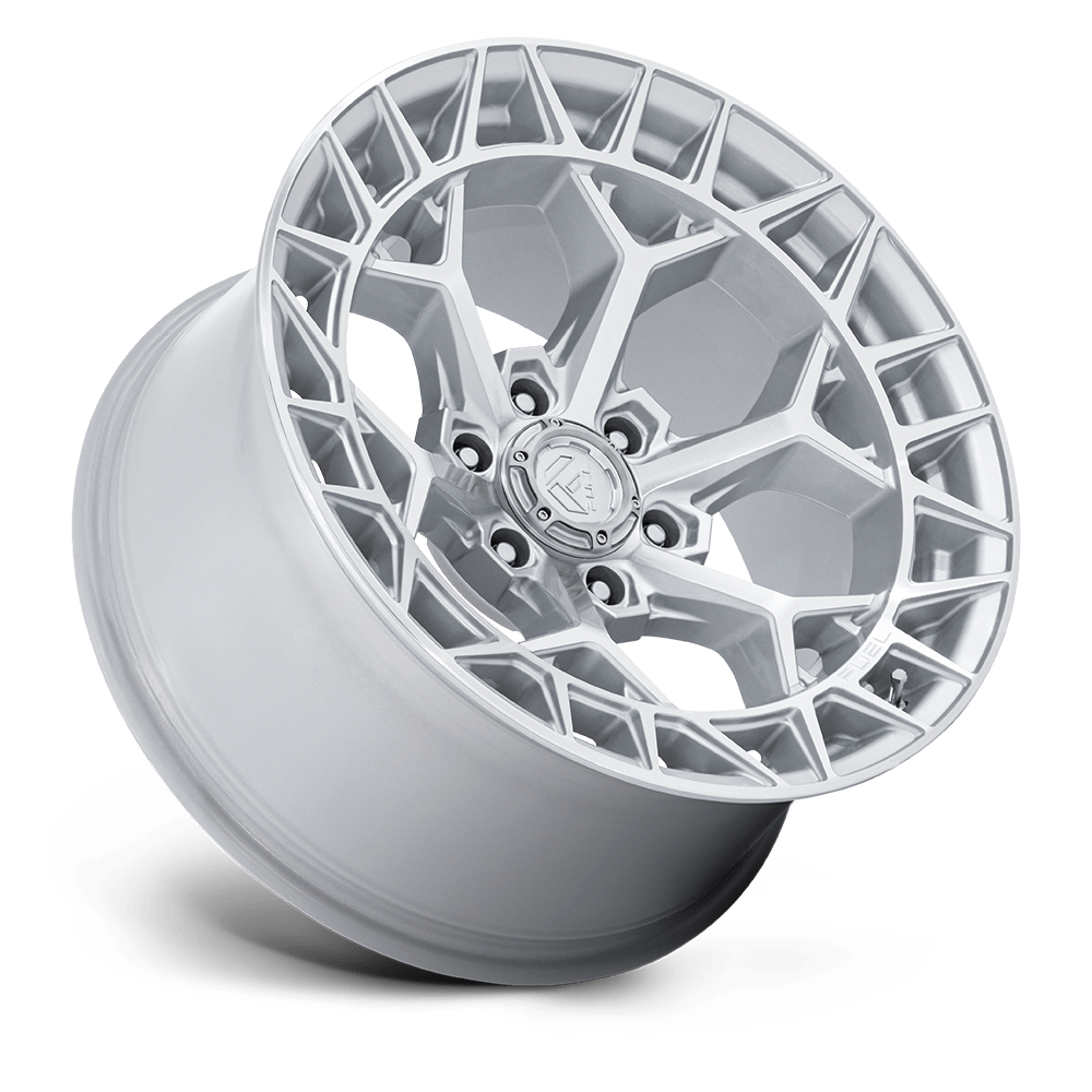 4 Llantas Fuel Charger FC873SD Gloss Silver w/ Machine Face 17x9" 6x139,7