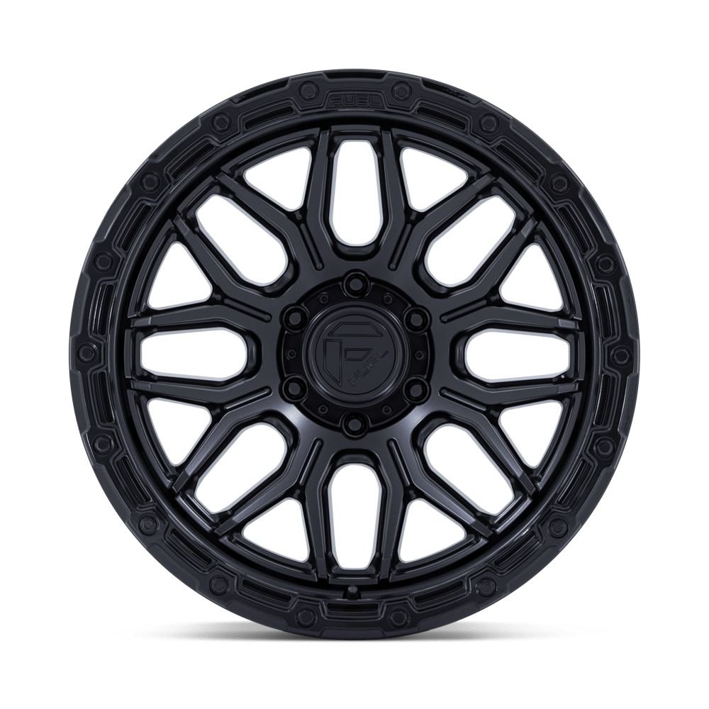 4 Llantas Fuel Surge FC881MB Matte Black w/ Gloss Black Lip 17x9" 6x139,7
