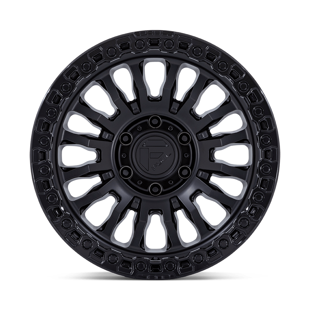 4 Llantas Fuel Rincon FC857MB Matte Black w/ Gloss Black Lip 17x8,5 6x139,7
