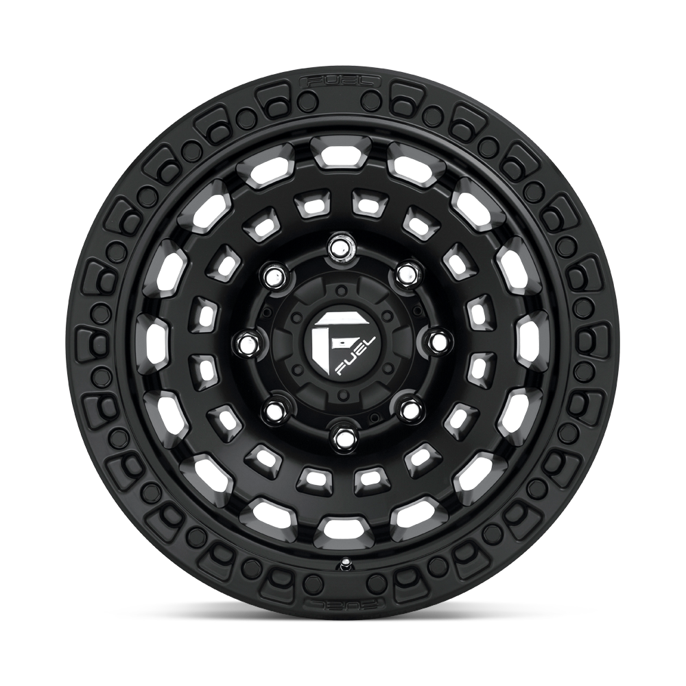 4 Llantas Fuel Zephir D633 Matte Black 17x9" 8x165