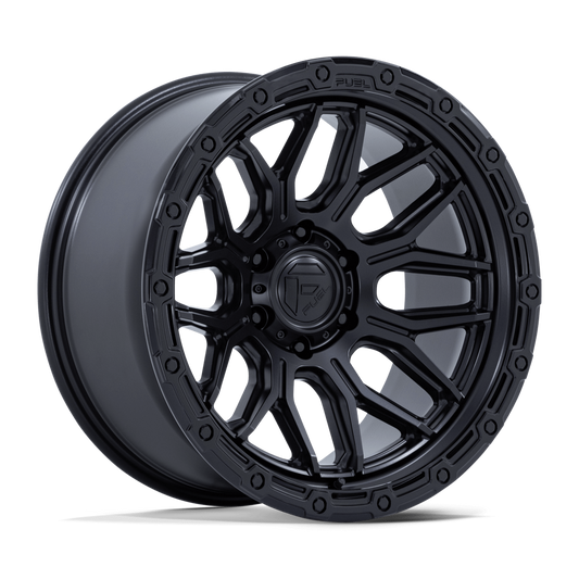 4 Llantas Fuel Surge FC881MB Matte Black w/ Gloss Black Lip 17x9" 6x139,7