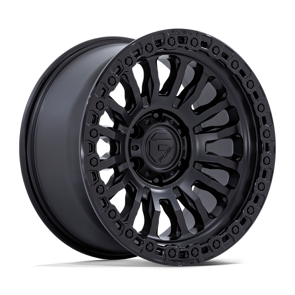 4 Llantas Fuel Rincon FC857MB Matte Black w/ Gloss Black Lip 17x8,5 6x135