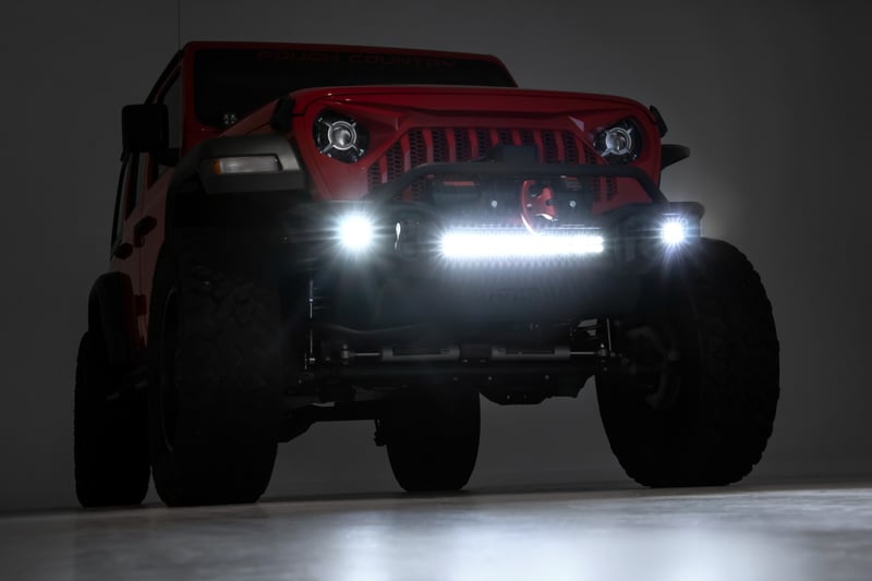 Bumper delantero tubular Rough Country Jeep Wrangler JL (19+)