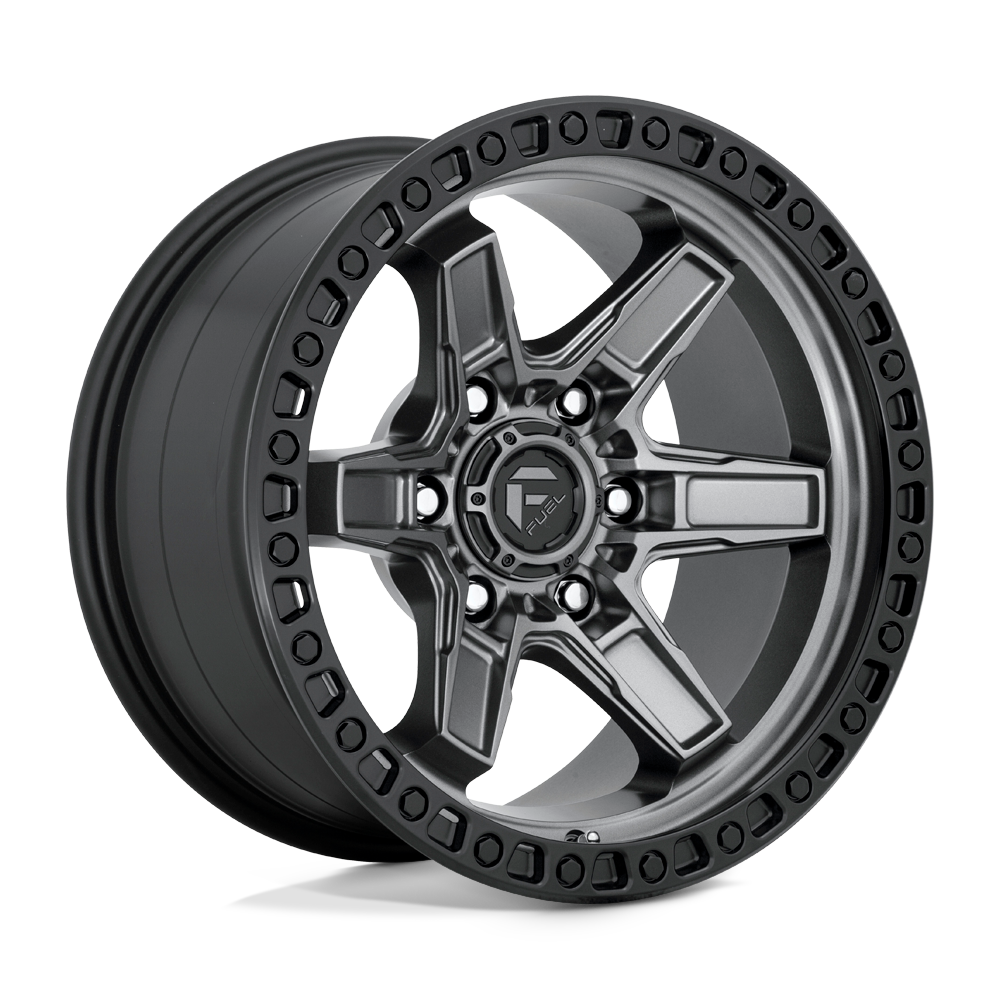 4 Llantas Fuel Kicker D698 Gray 17x9" 6x139,7