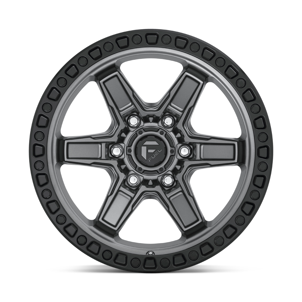 4 Llantas Fuel Kicker D698 Gray 17x9" 6x139,7