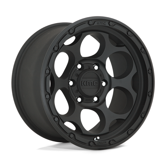 4 Llantas KMC KM541 Dirty Harry Textured Black 17x9" 5x127