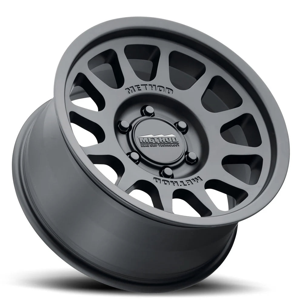 4 Llantas Method MR703 BeadGrip Matte Black 17x9" 6x139,7