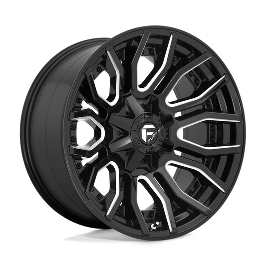 4 Llantas Fuel Rage D711 Black & Gray 20x9" 6x139,7