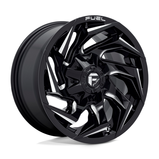 4 Llantas Fuel Reaction D753 Black & Gray 20x9" 6x135