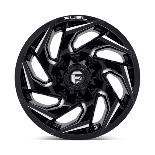 4 Llantas Fuel Reaction D753 Black & Gray 17x9" 5x114
