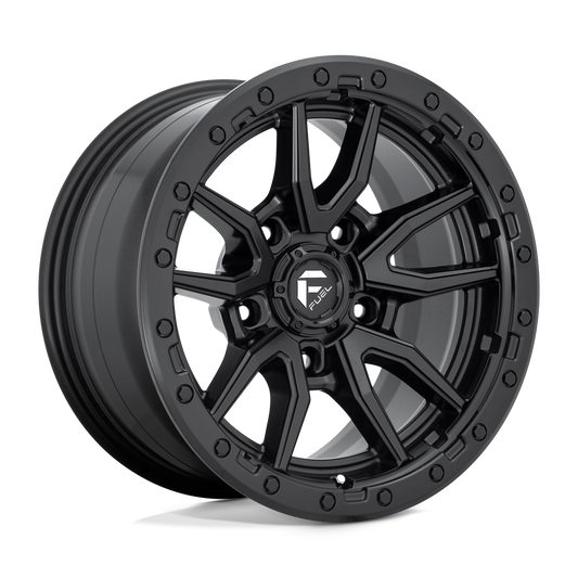 4 Llantas Fuel Rebel D679 Black 17x9" 5x127