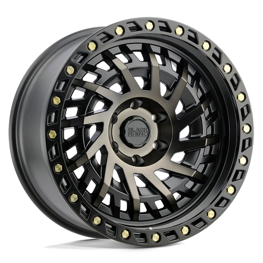 4 Llantas Black Rhino Shredder Matte Black 17x9" 6x139,7