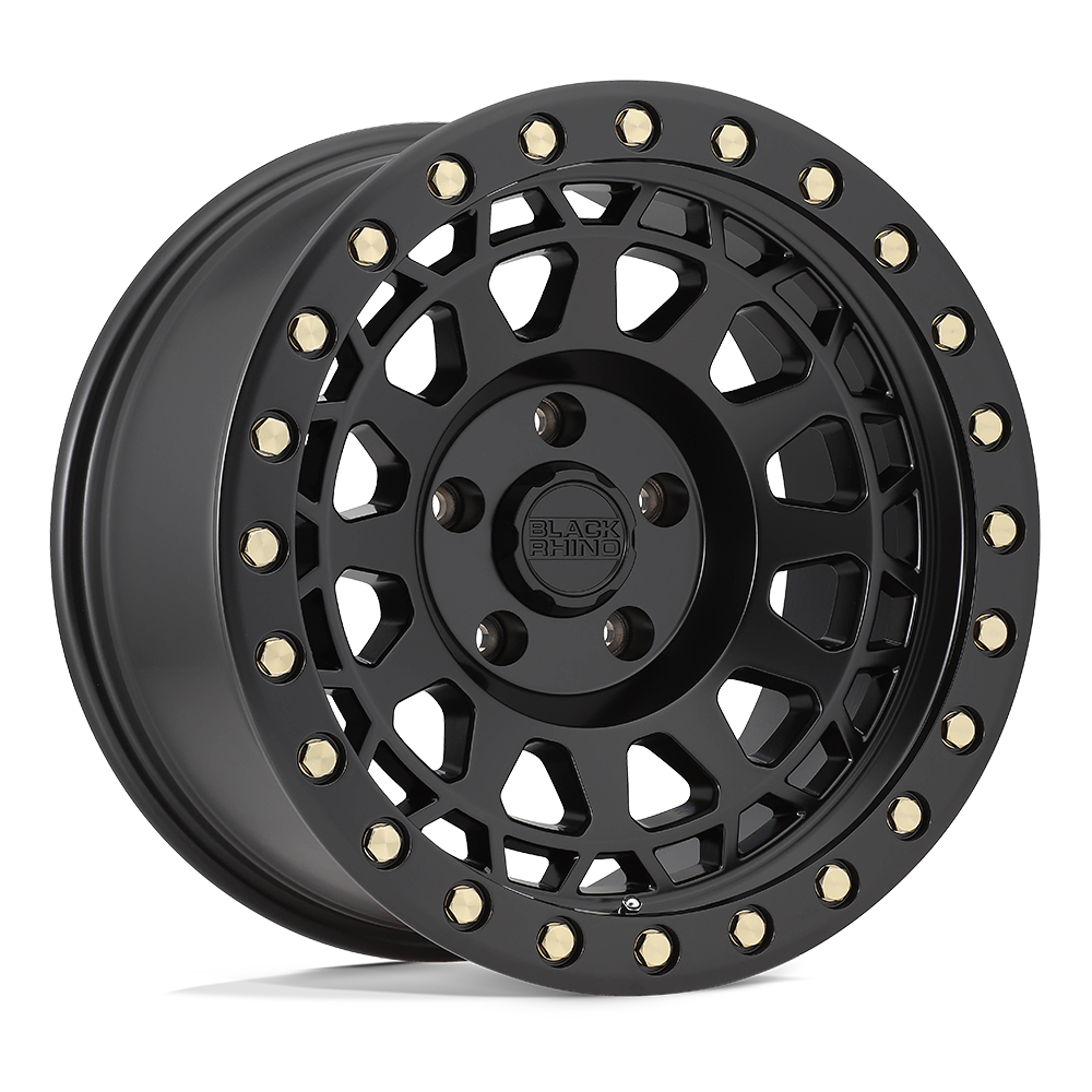 4 Llantas Black Rhino Primm Matte Black Brass Bolts 17x9" 6x139,7