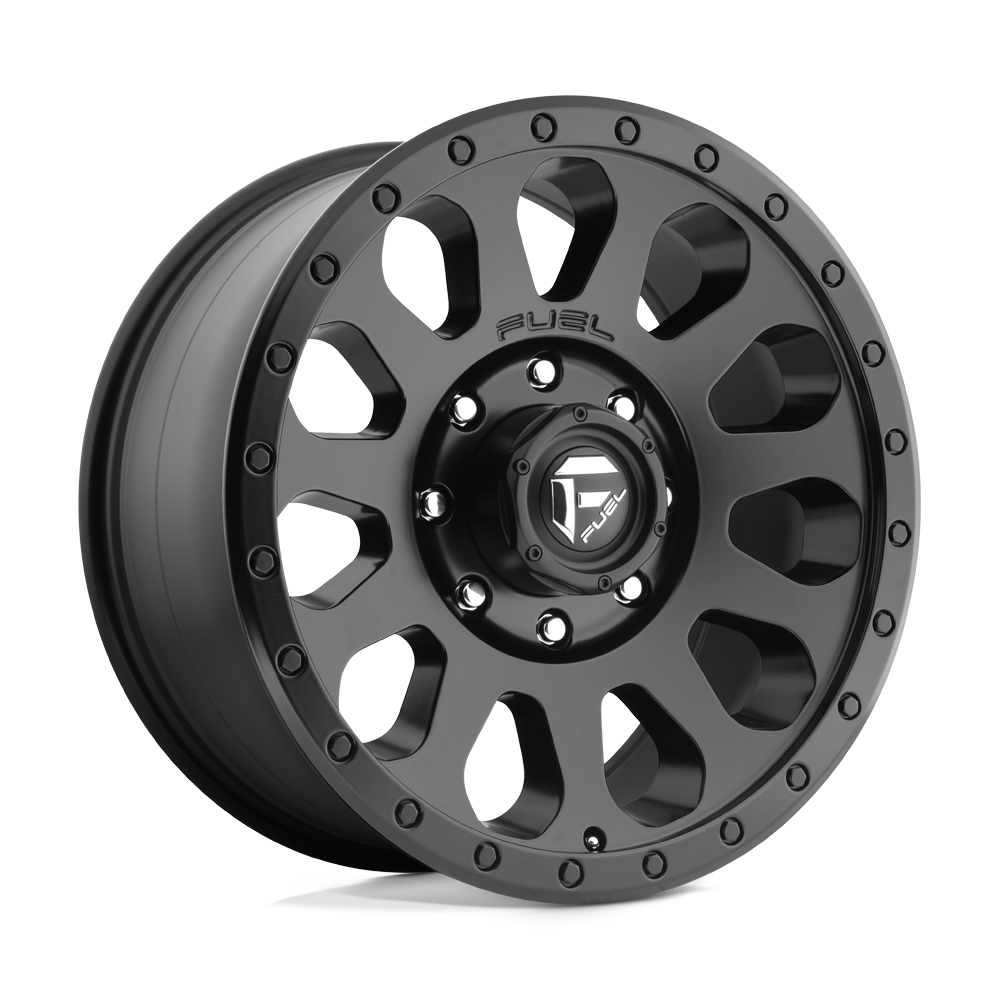 4 Llantas Fuel Vector D579 Matte Black 17x8.5" 5x120