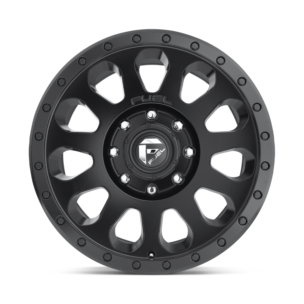 4 Llantas Fuel Vector D579 Matte Black 17x8.5" 5x120