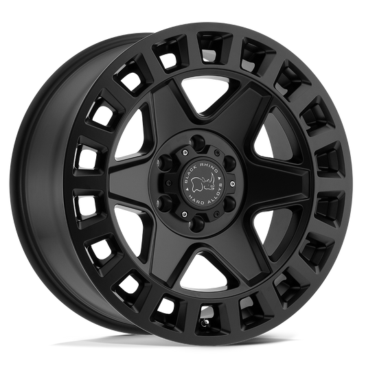 4 Llantas Black Rhino York Matte Black 17x9" 6x130